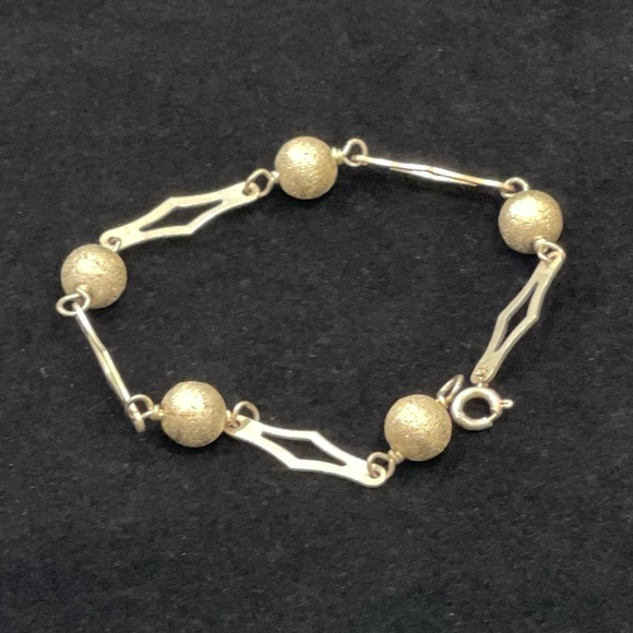Elegant Unusual 925 Sterling Silver Italian Bracelet Made in Italy Vintage 70’s - Picture 6 of 15